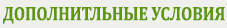 ДОПОЛНИТЛЬНЫЕ УСЛОВИЯ
